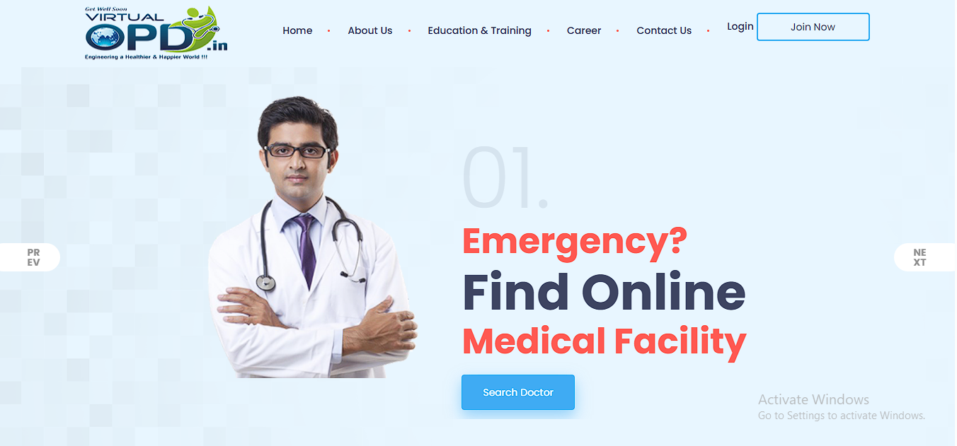 Virtual ODP via video call - website , software and mobile app